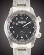 A GENTLEMAN'S STAINLESS STEEL BREMONT MBII XIX SC019 AUTOMATIC CHRONOMETER BRACELET WATCH DATED
