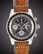 A GENTLEMAN'S STAINLESS STEEL JAQUET DROZ CARIBBEAN 200 DIVERS CHRONOGRAPH WRIST WATCH CIRCA 1970,