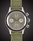 A GENTLEMAN'S STAINLESS STEEL FANTOME GALLET MULTICHRON PILOT CHRONOGRAPH WRIST WATCH CIRCA 1960s