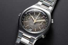 A RARE GENTLEMAN'S STAINLESS STEEL HEUER DAYTONA AUTOMATIC CHRONOGRAPH BRACELET WATCH CIRCA 1977,