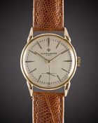 A GENTLEMAN'S 18K SOLID ROSE GOLD VACHERON & CONSTANTIN WRIST WATCH CIRCA 1950s, WITH SIGMA