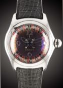 A GENTLEMAN'S STAINLESS STEEL CORUM BUBBLE CASINO 