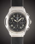 A GENTLEMAN'S STAINLESS STEEL HUBLOT MDM GENEVE AUTOMATIC CHRONOGRAPH WRIST WATCH CIRCA 2000, REF.