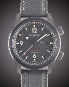 A GENTLEMAN'S DLC COATED BREMONT U-2 PROJECT CHURCHILL AUTOMATIC CHRONOMETER WRIST WATCH DATED 2017,