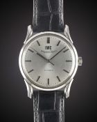 A GENTLEMAN'S STAINLESS STEEL IWC AUTOMATIC WRIST WATCH CIRCA 1960s, WITH 