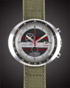 A GENTLEMAN'S HEUER JACKY ICKX EASY RIDER CHRONOGRAPH WRIST WATCH CIRCA 1970s Movement: Manual wind.