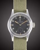 A GENTLEMAN'S BRITISH MILITARY RECORD W.W.W. WRIST WATCH CIRCA 1940s, PART OF THE 