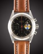 A GENTLEMAN'S STAINLESS STEEL EBERHARD & CO CHAMPION MAREOSCOPE TIDAL INDICATOR CHRONOGRAPH WRIST