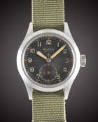 A GENTLEMAN'S BRITISH MILITARY BUREN GRAND PRIX W.W.W. WRIST WATCH CIRCA 1940s, PART OF THE 