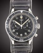 A GENTLEMAN'S STAINLESS STEEL GERMAN MILITARY HEUER 