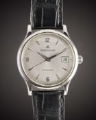 A GENTLEMAN'S STAINLESS STEEL JAEGER LECOULTRE MASTER CONTROL AUTOMATIQUE WRIST WATCH CIRCA 1996,