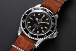 A RARE GENTLEMAN'S STAINLESS STEEL ROLEX TUDOR OYSTER PRINCE SUBMARINER WRIST WATCH CIRCA 1963, REF.
