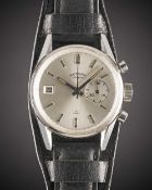 A RARE GENTLEMAN'S STAINLESS STEEL ROTARY DATO 