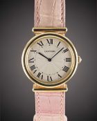 AN 18K SOLID GOLD CARTIER VENDOME BI-PLAN MECANIQUE 