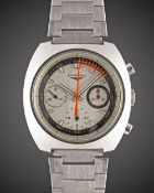 A GENTLEMAN'S STAINLESS STEEL LONGINES NONIUS CHRONOGRAPH BRACELET WATCH DATED 1972, REF. 8271 2