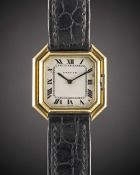 A GENTLEMAN'S SIZE 18K SOLID GOLD CARTIER CEINTURE AUTOMATIC WRIST WATCH CIRCA 1980 Movement: