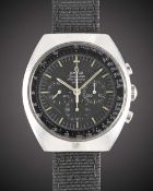 A RARE GENTLEMAN'S STAINLESS STEEL ROYAL RHODESIAN AIR FORCE MILITARY OMEGA SPEEDMASTER PROFESSIONAL