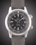 A GENTLEMAN'S STAINLESS STEEL ENICAR SHERPA SUPER DIVE WRIST WATCH CIRCA 1960s, REF. 144-35-02