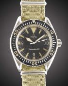 A GENTLEMAN'S STAINLESS STEEL OMEGA SEAMASTER 300 