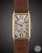 A GENTLEMAN'S 18K SOLD GOLD RECTANGULAR ROLEX WRIST WATCH CIRCA 1920s, REF. 6039 Movement:15J,