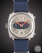 A GENTLEMAN'S STAINLESS STEEL BREITLING CHRONO-MATIC CHRONOGRAPH WRIST WATCH CIRCA 1969, REF. 2111