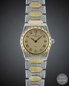 A LADIES STEEL & GOLD VACHERON CONSTANTIN 222 QUARTZ BRACELET WATCH CIRCA 1990s, REF. 222  Movement: