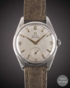 A GENTLEMAN'S STAINLESS STEEL OMEGA SEAMASTER WRIST WATCH CIRCA 1960, REF. 2990 1 