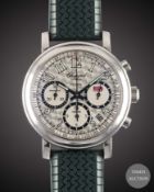 A GENTLEMAN'S STAINLESS SLTEEL CHOPARD MILLE MIGLIA 1000 AUTOMATIC CHRONOGRAPH WRIST WATCH CIRCA