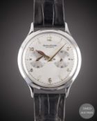 A GENTLEMAN'S STAINLESS STEEL JAEGER LECOULTRE 