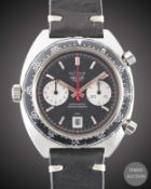 A GENTLEMAN'S STAINLESS STEEL HEUER 