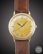 A GENTLEMAN'S 18K SOLID GOLD OMEGA AUTOMATIC WRIST WATCH CIRCA 1944 Movement: 17J, 
