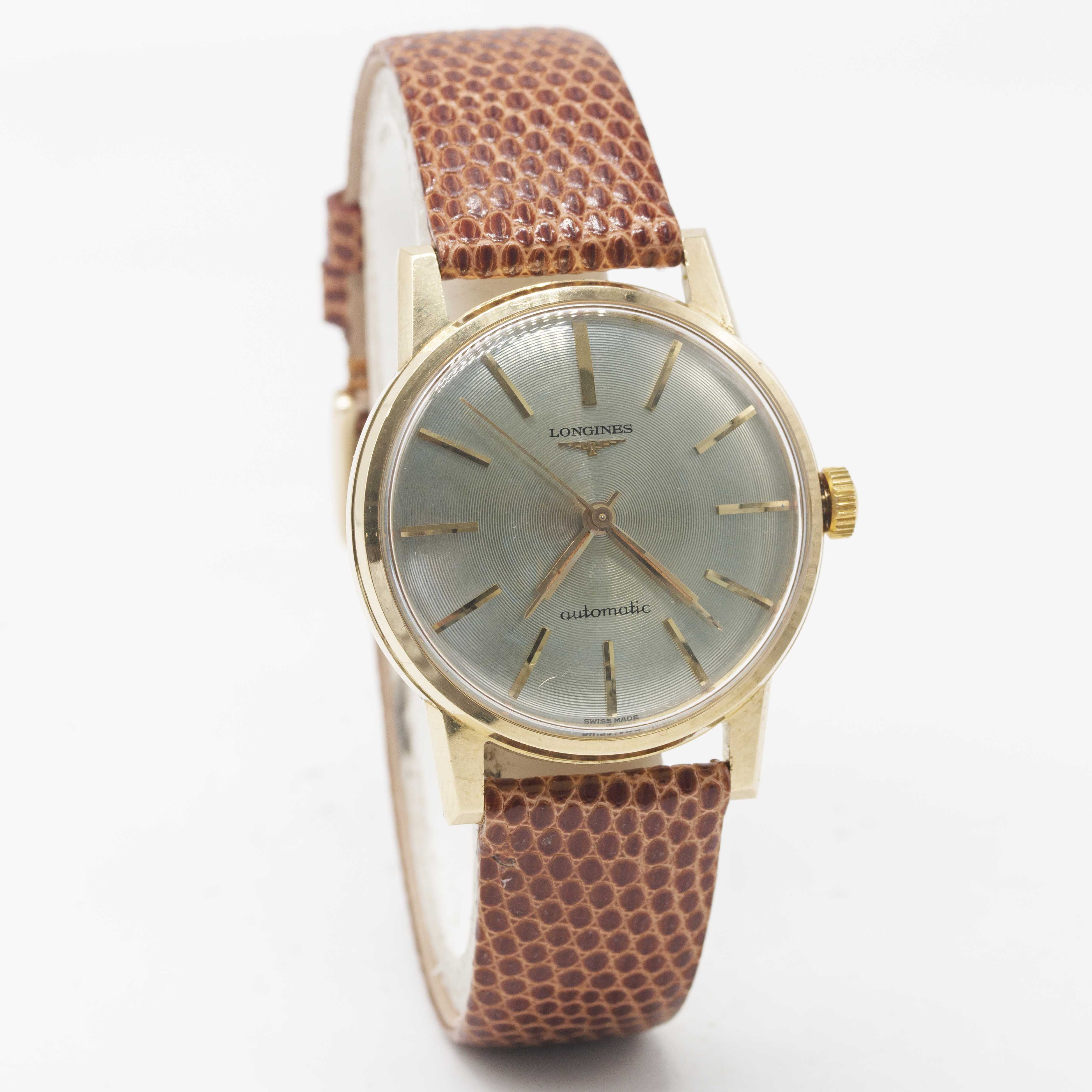 A GENTLEMAN'S 18K SOLID GOLD LONGINES AUTOMATIC WRIST WATCH CIRCA 1960s, REF. 7006 WITH ENGINE - Image 4 of 6