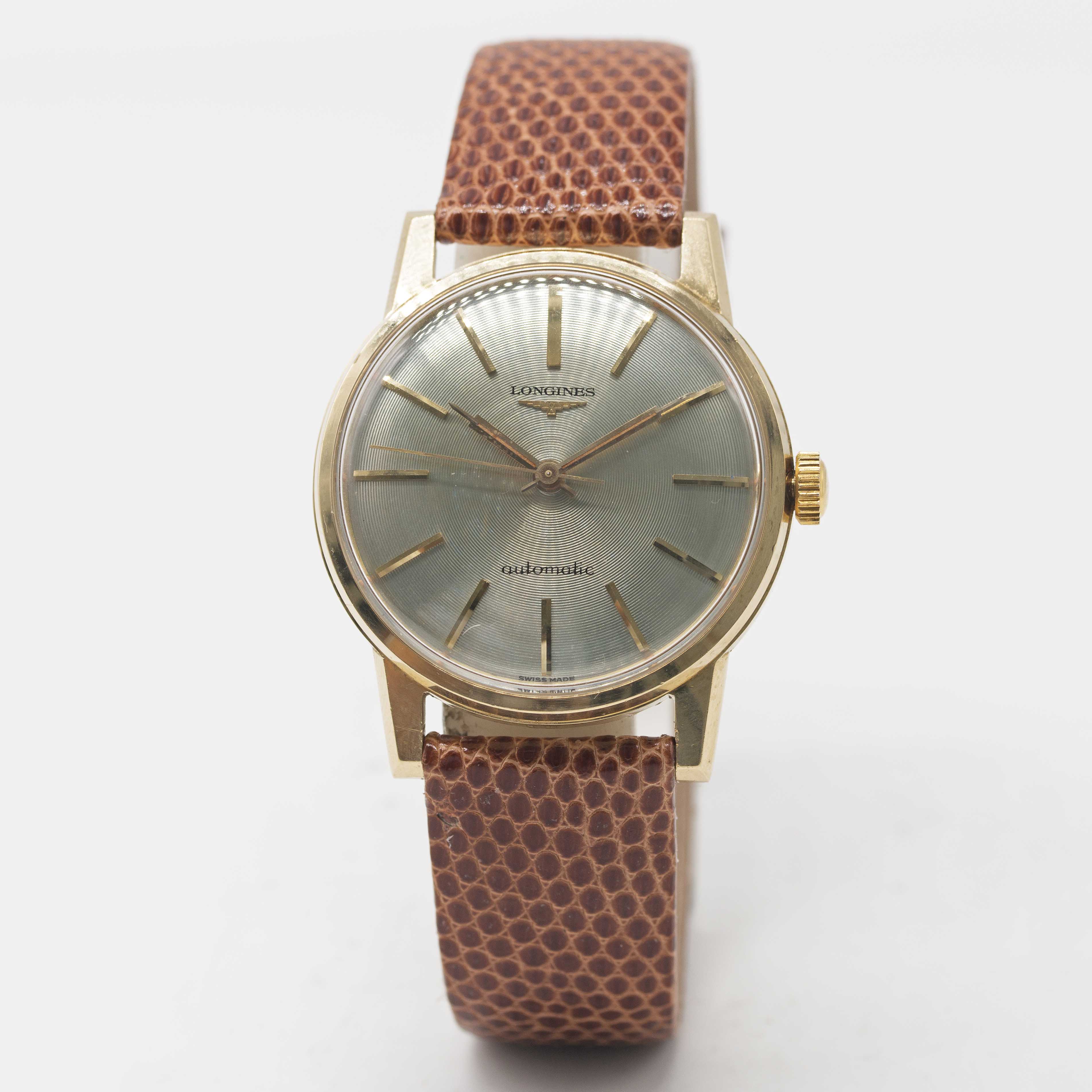 A GENTLEMAN'S 18K SOLID GOLD LONGINES AUTOMATIC WRIST WATCH CIRCA 1960s, REF. 7006 WITH ENGINE - Image 2 of 6