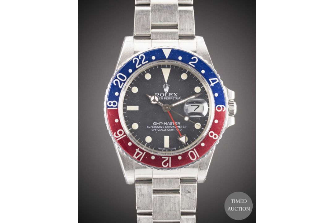A GENTLEMAN'S STAINLESS STEEL ROLEX OYSTER PERPETUAL GMT MASTER BRACELET WATCH CIRCA 1980s, REF. - Image 1 of 7