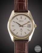 A GENTLEMAN'S GOLD CAPPED SEIKO GS 