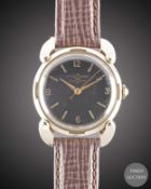 A GENTLEMAN'S 10K GOLD FILLED ULYSSE NARDIN CHRONOMETER CO. NEW YORK WRIST WATCH CIRCA 1950s, WITH