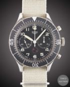 A GENTLEMAN'S STAINLESS STEEL GERMAN MILITARY HEUER 