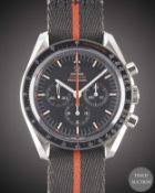 A GENTLEMAN'S UNWORN STAINLESS STEEL OMEGA SPEEDMASTER PROFESSIONAL 