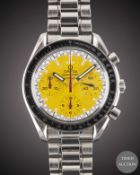 A GENTLEMAN'S STAINLESS STEEL OMEGA SPEEDMASTER 