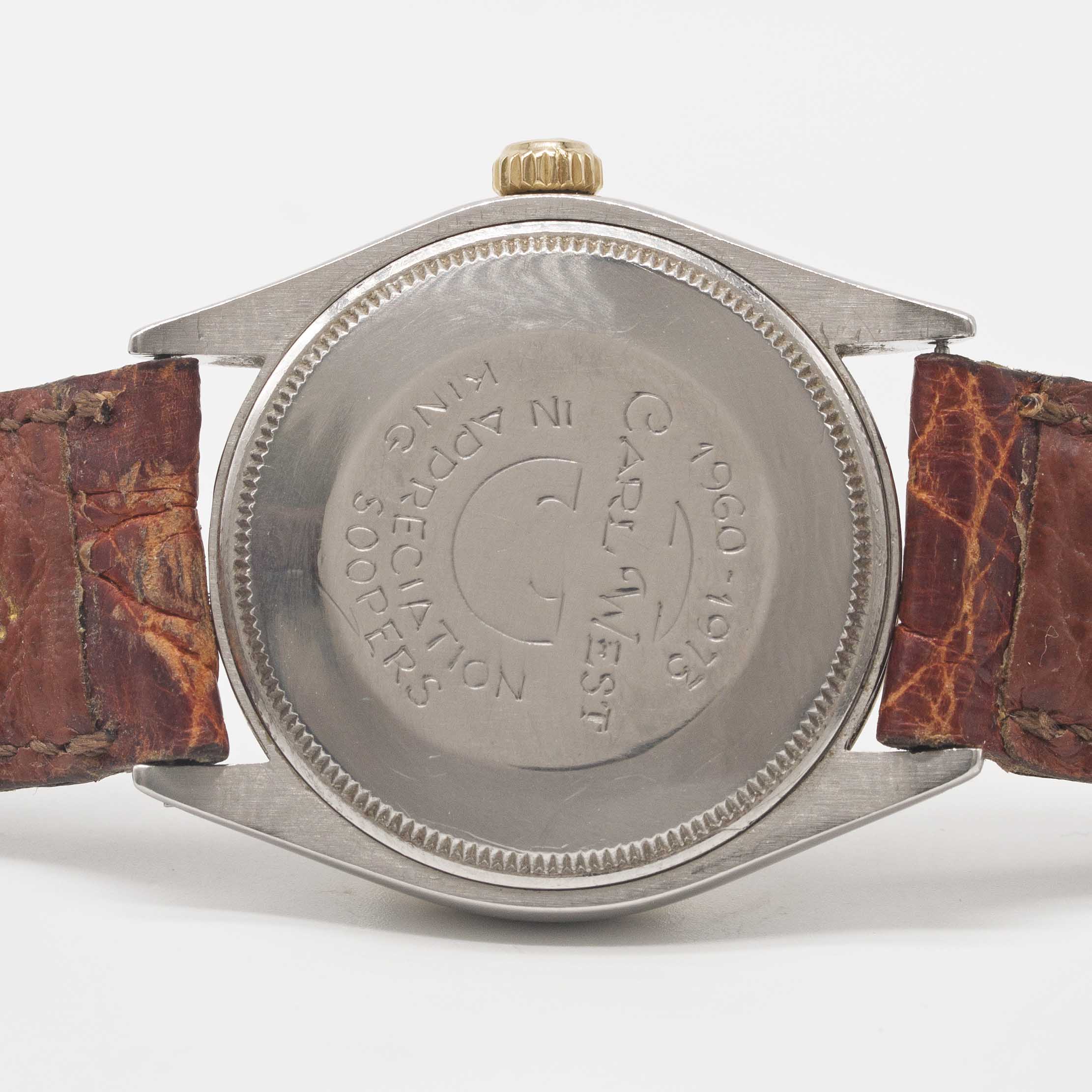 A GENTLEMAN'S STEEL & GOLD ROLEX OYSTER PERPETUAL AIR KING WRIST WATCH CIRCA 1973, REF. 5501 - Image 5 of 6