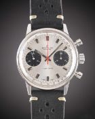 A GENTLEMAN'S STAINLESS STEEL BREITLING TOP TIME CHRONOGRAPH WRIST WATCH CIRCA 1969, REF. 2002-33