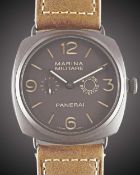 A GENTLEMAN'S COMPOSITE PANERAI RADIOMIR MARINA MILITARE 