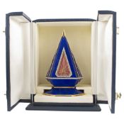 A FINE & RARE LAPIS LAZULI, 18K SOLID GOLD & DIAMOND 