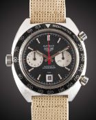 A GENTLEMAN'S STAINLESS STEEL HEUER 