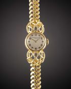 A LADIES 18K SOLID GOLD VACHERON & CONSTANTIN COCKTAIL BRACELET WATCH CIRCA 1930s, WITH 
