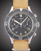 A GENTLEMAN'S STAINLESS STEEL ITALIAN MILITARY 