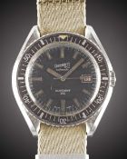 A RARE GENTLEMAN'S STAINLESS STEEL EBERHARD & CO SCAFOGRAF 300 AUTOMATIC DIVERS WRIST WATCH CIRCA