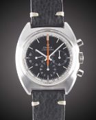 A GENTLEMAN'S STAINLESS STEEL OMEGA SEAMASTER CHRONOGRAPH WRIST WATCH CIRCA 1967, REF. 145.006-66