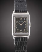 A RARE GENTLEMAN'S STAINLESS STEEL UNIPLAN REVERSO WRIST WATCH CIRCA 1930s, PRE JAEGER-LECOULTRE,