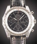 A GENTLEMAN'S 18K SOLID WHITE GOLD BREITLING BENTLEY MULLINER AUTOMATIC PERPETUAL CALENDAR MOONPHASE